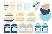 Blue Kitchen Baking Clipart, an Illustration by Amanda Ilkov (Thumbnail 4 of 4)