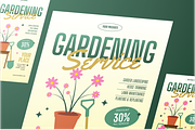 Gardening Service Flyer Set, a Flyer Template by Annora Studio (Thumbnail 3 of 6)