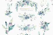 A Mountain Summer Watercolor Set, an Illustration by Creativeqube Design (Thumbnail 12 of 19)