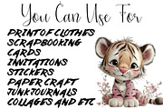 Whimsical Spring Animals Clipart, an Animal Illustration by DreamCafeArt (Thumbnail 6 of 7)