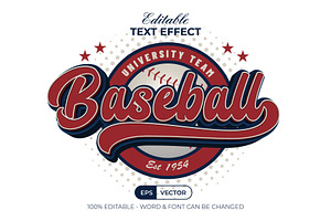 Baseball Text Effect 3D Style, a Layer Style Add-On by Mockmenot