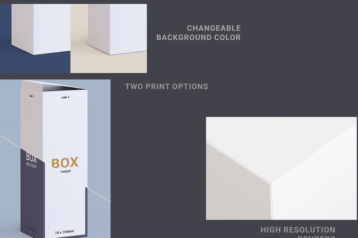 Tall Box Mockup, a Print Template by ana.ien (Photo 3 of 5)