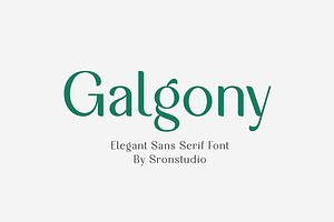Galgony - Elegant Sans Serif Font, a Sans Serif Font by Sronstudio