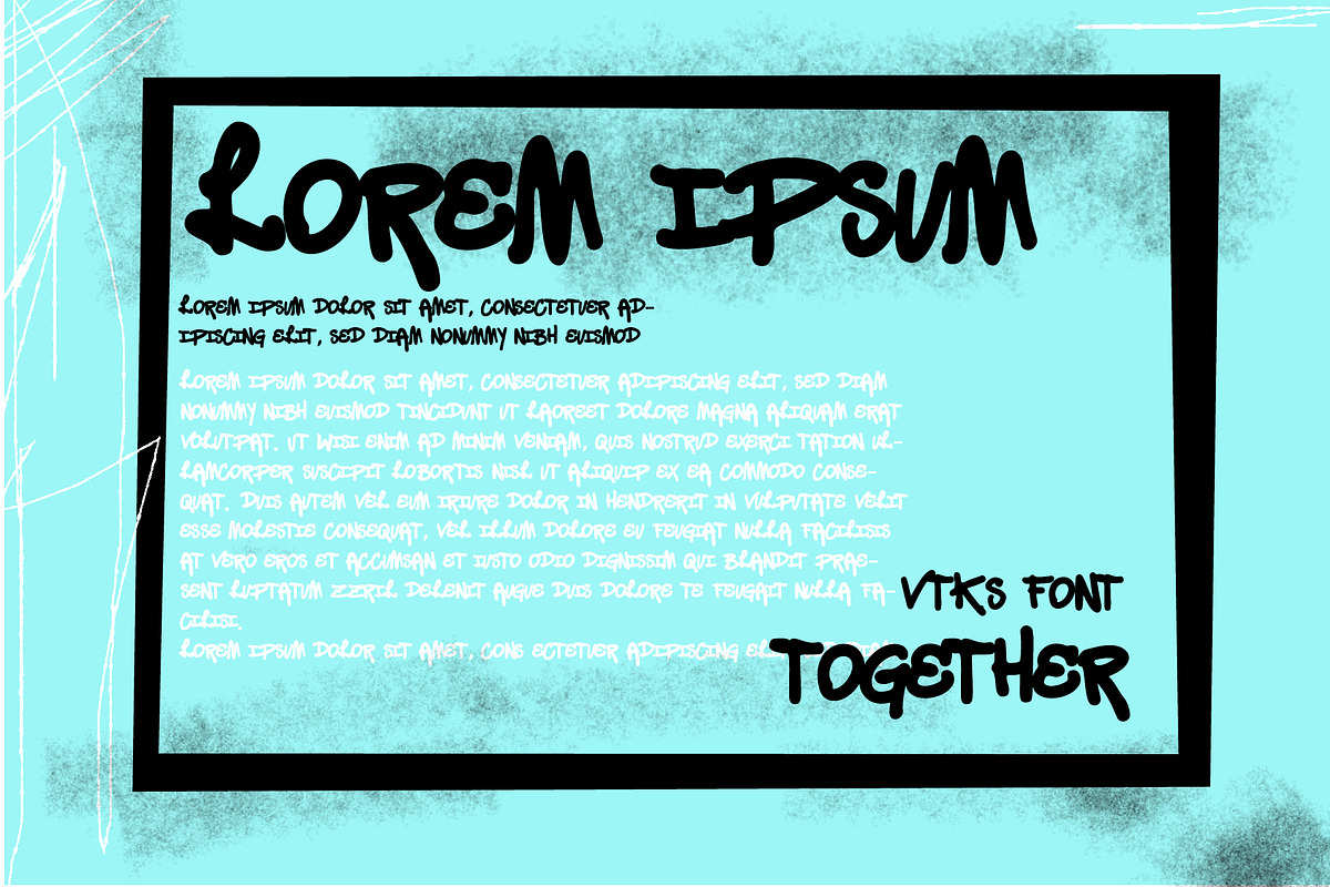 Together font, a Font by vtks design (Photo 3 of 3)
