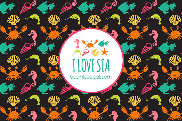 Pattern with sea live preview 5