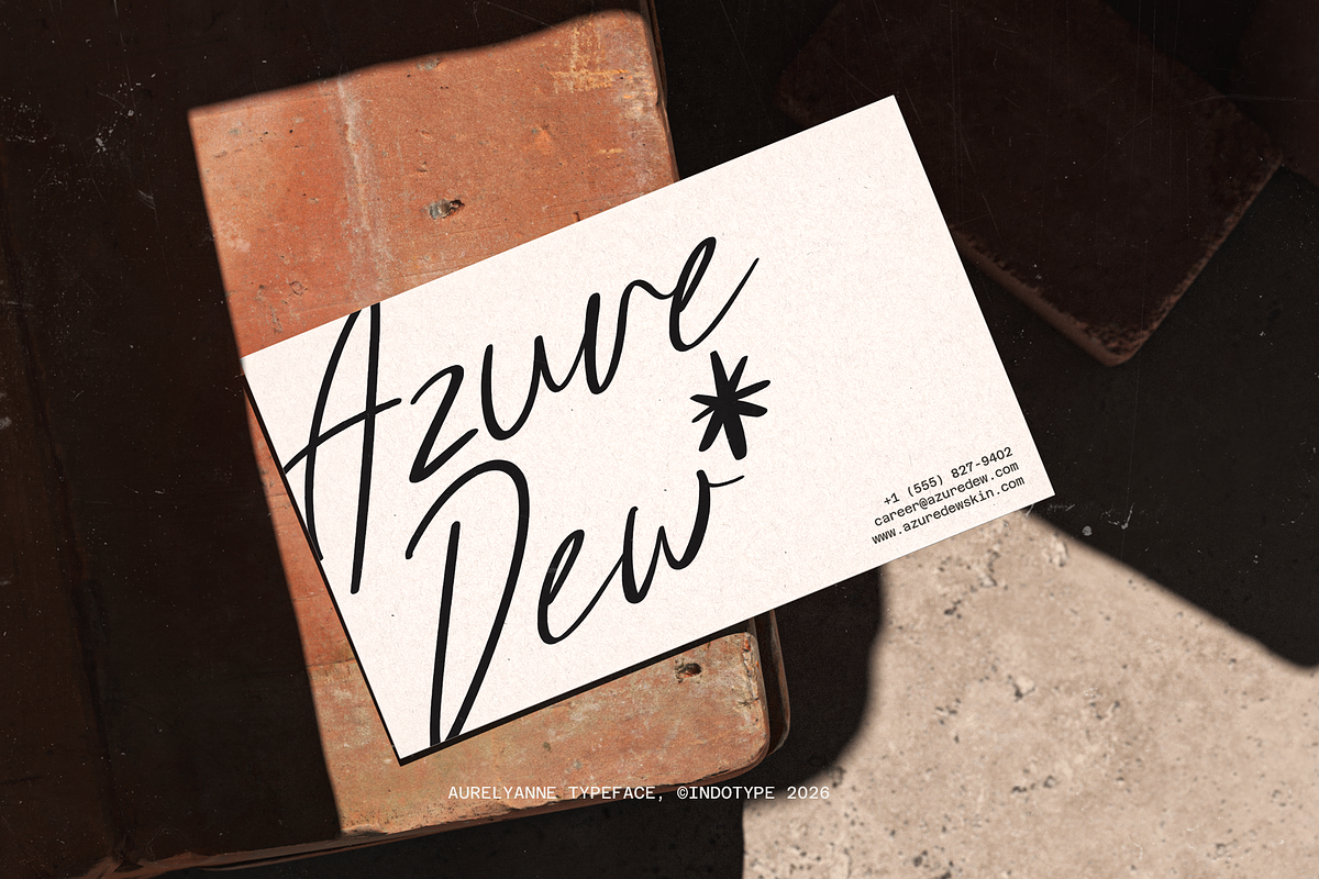 Aurelyanne - Elegant Modern Script, a Script Font by Indotype Foundry (Photo 8 of 10)