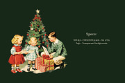 Vintage Christmas Graphics, an Object Graphic by GraphicsByKassy (Thumbnail 6 of 12)