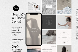 Wellness Coach Template Canva