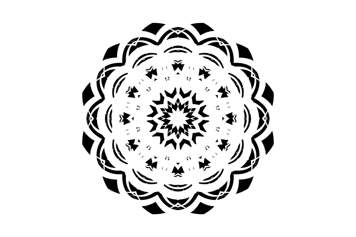 Black White Mandala Illustration Set, a Decorative Illustration by NJ Himel (Photo 62 of 101)