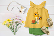 cute Mushrooms and flowers, a Seasonal Illustration by NataKa (Thumbnail 7 of 10)
