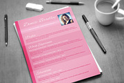 Pinky: Eye Catching CV, a Resume Template by Visual Impact (Thumbnail 2 of 3)