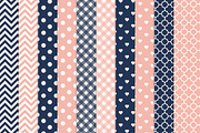 Navy & Blush Vector Owls & Papers, an Animal Illustration by Amanda Ilkov (Thumbnail 3 of 3)