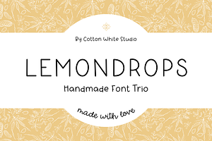 Lemondrops Font Trio