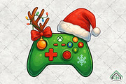 Christmas Game Controller Png, an Illustration by Craft Nest (Thumbnail 1 of 6)