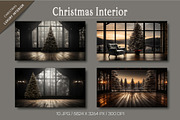 Christmas Decorated Home Interior., a Decorative Illustration by KENO Mascots (Thumbnail 3 of 4)
