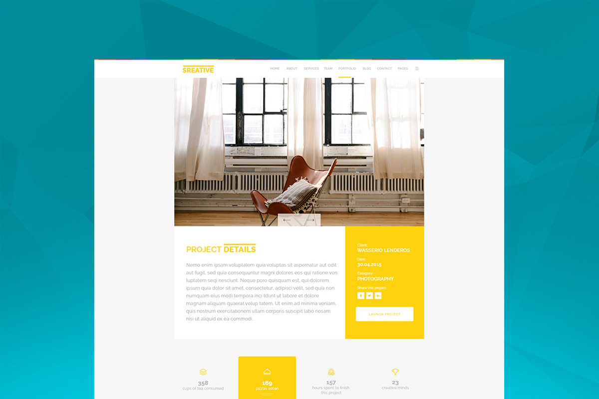 Sreative | Creative Multi-Purpose, a Websites & App Template by Sreative (Photo 2 of 5)