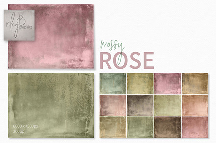 Mossy Rose, a Texture Graphic by rileyBgraphics