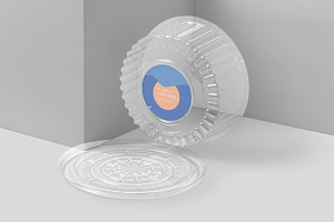 Round Cake Container Mockups