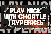 Chortler Display Font Family, a Sans Serif Font by FansyType (Thumbnail 1 of 9)