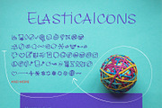ELASTICA font + ELASTICA Icons font, a Handwritten Font by Inkoteka (Thumbnail 6 of 6)