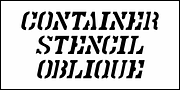 Container Stencil JNL, a Font by Jeff Levine Fonts (Thumbnail 4 of 5)
