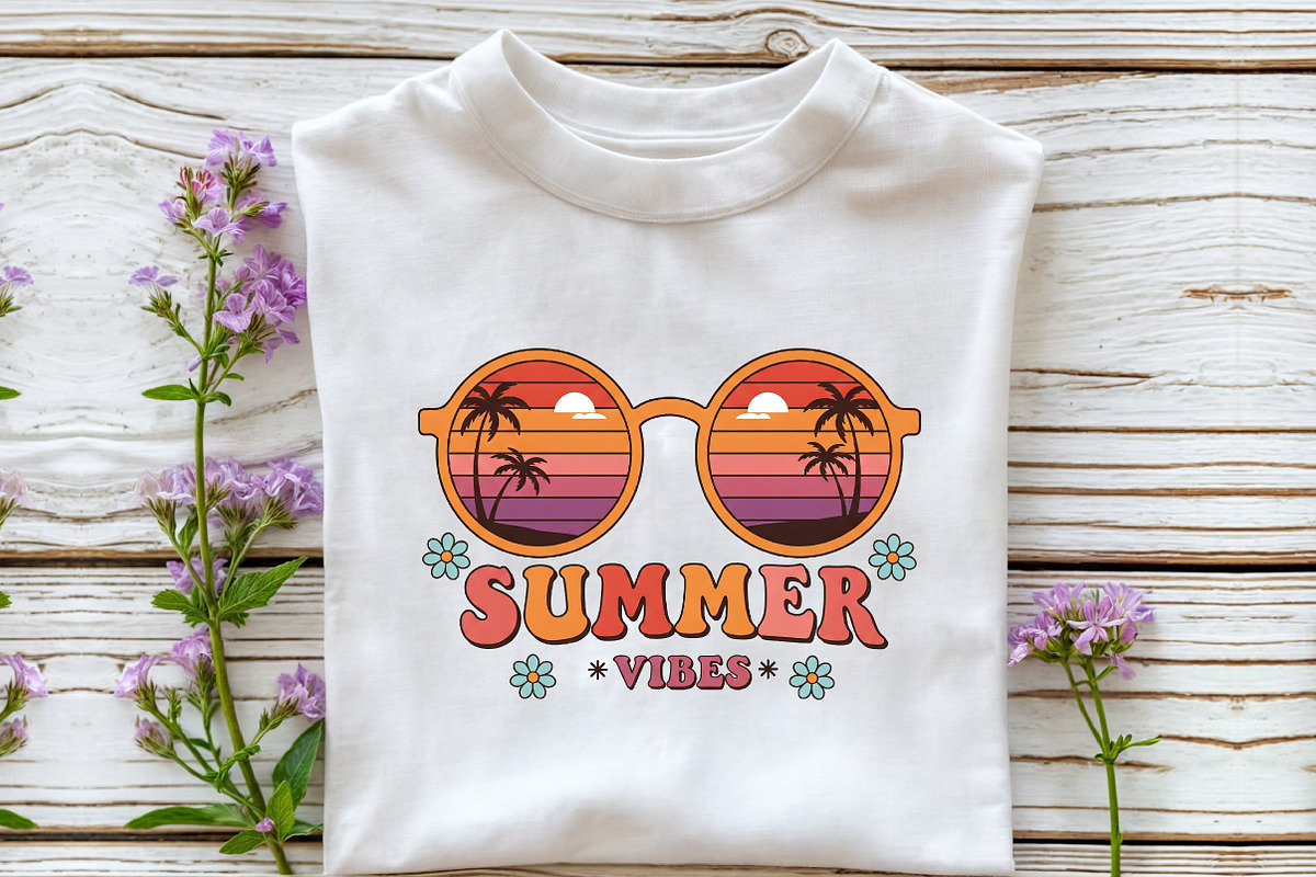 Summer Retro Sublimation Bundle, an Illustration by Libby Wishes (Photo 4 of 13)