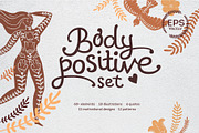 Body positive set. Vector elements., an Object Graphic by anna khramtsova (Thumbnail 1 of 10)