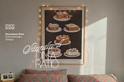 DIN A Festive Bedroom Mockup (PSD), a Household Mockup by WasMockups (Thumbnail 6 of 6)