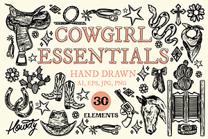 Western Cowgirl Essentials Graphics