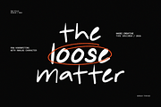 Loose Matter - Handwritten Font, a Handwritten Font by Hasbi Creative (Thumbnail 1 of 12)