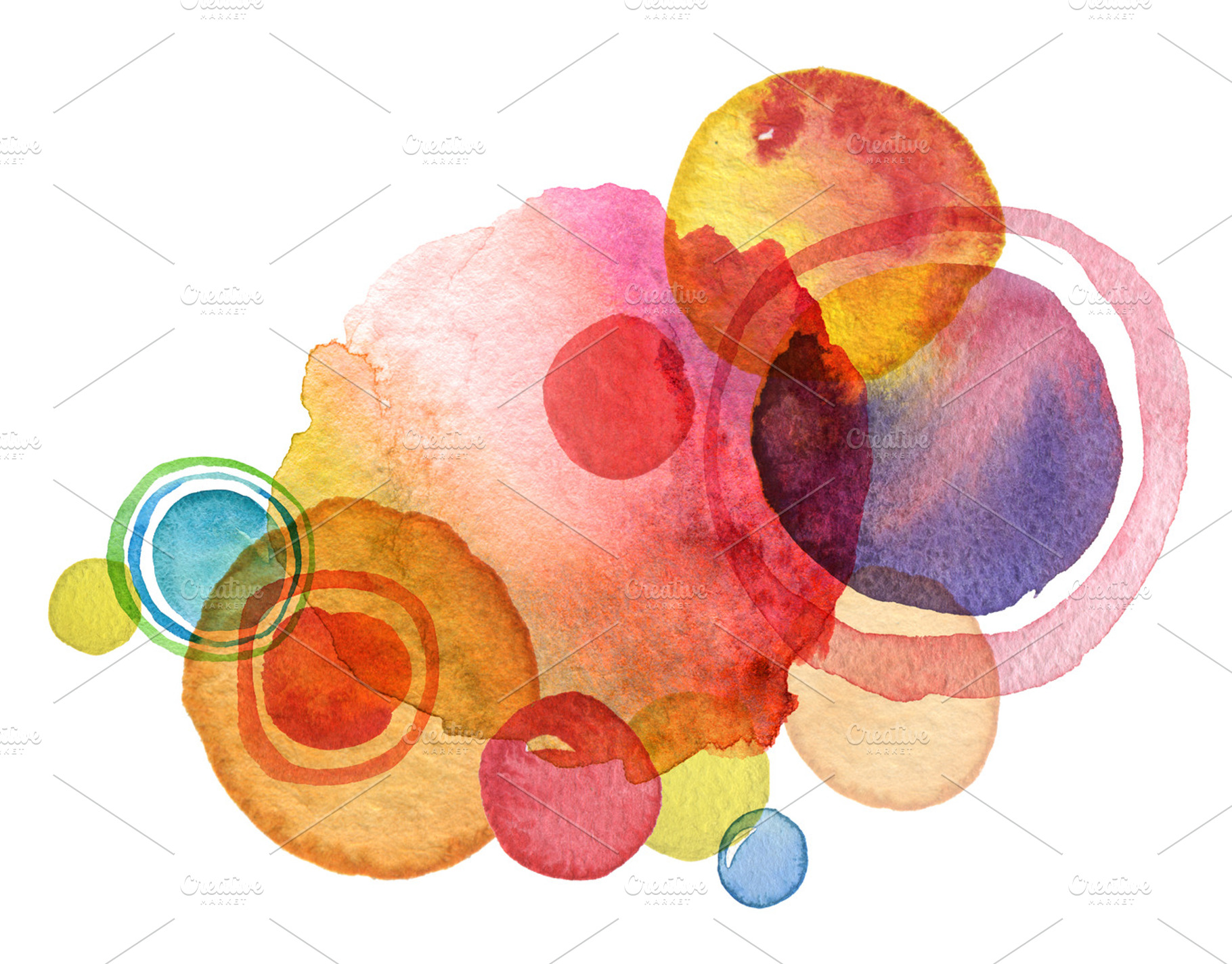 Abstract circle watercolor paint stock photo containing abstract and ...