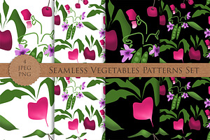 SALE! VEGETABLES seamless patterns