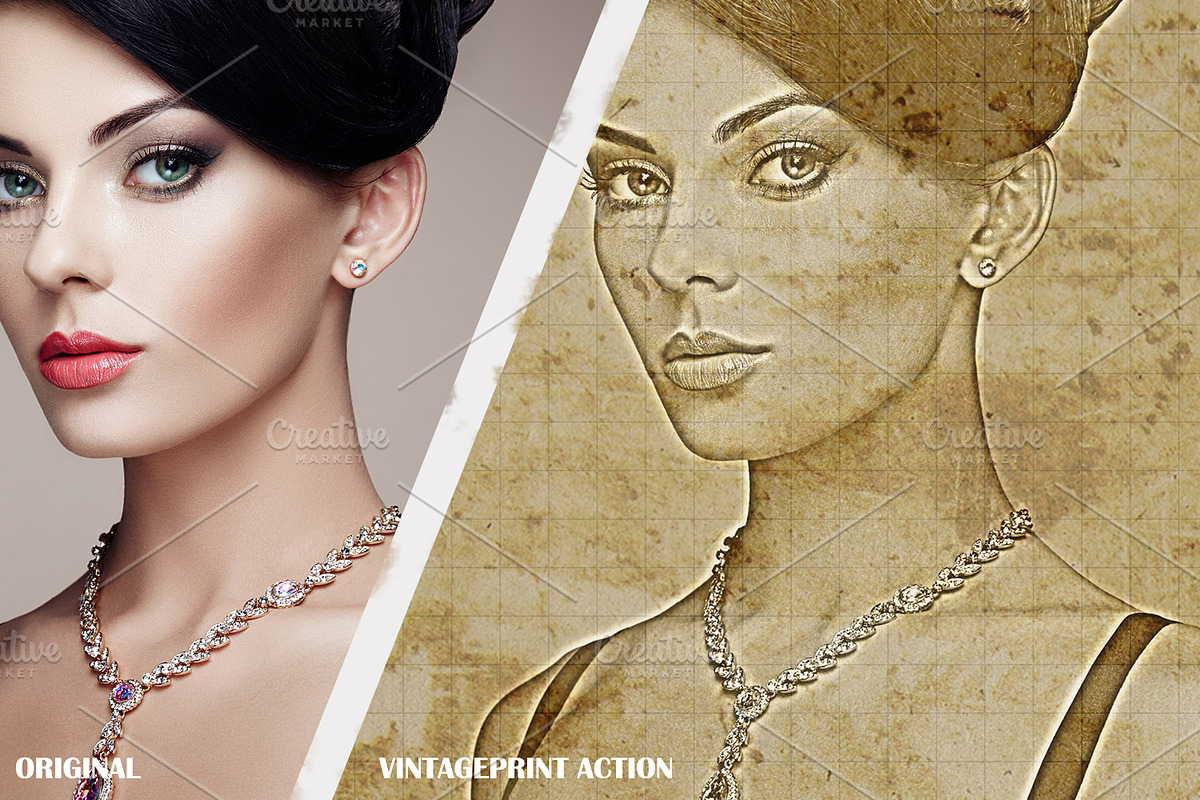 Vintage Style Blueprint Action Set preview 4