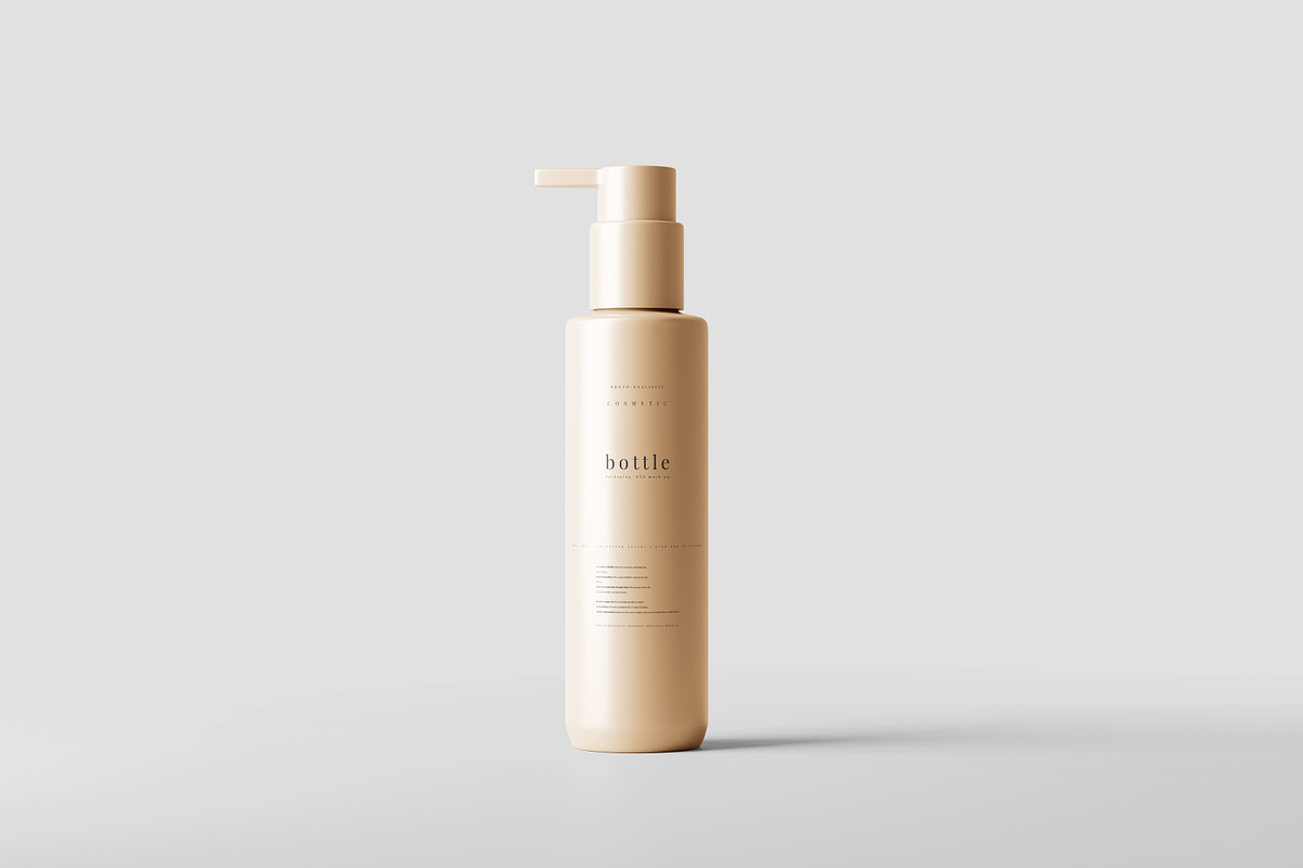 Pump Dispenser Bottle Mockup, a Cups & Container Mockup by pmvch (Photo 1 of 10)