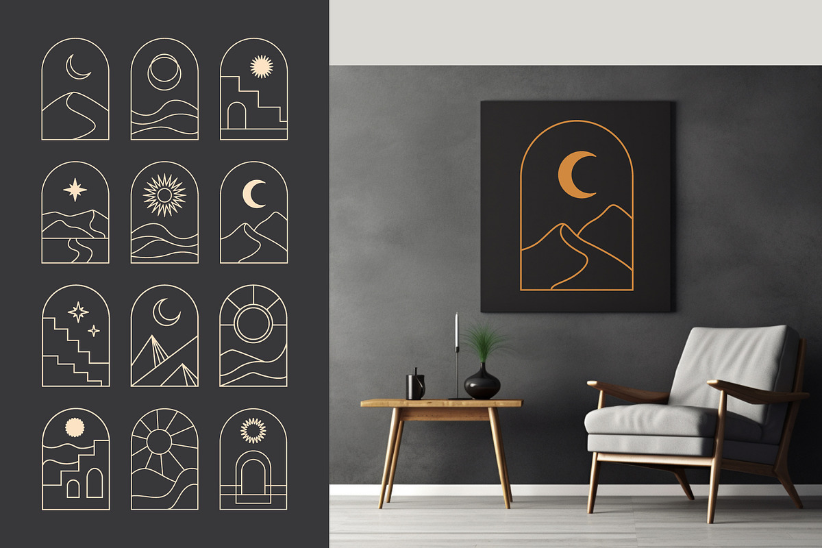 100 Illustrations and Frames Atelier, an Object Graphic by Katrinelly (Photo 14 of 16)