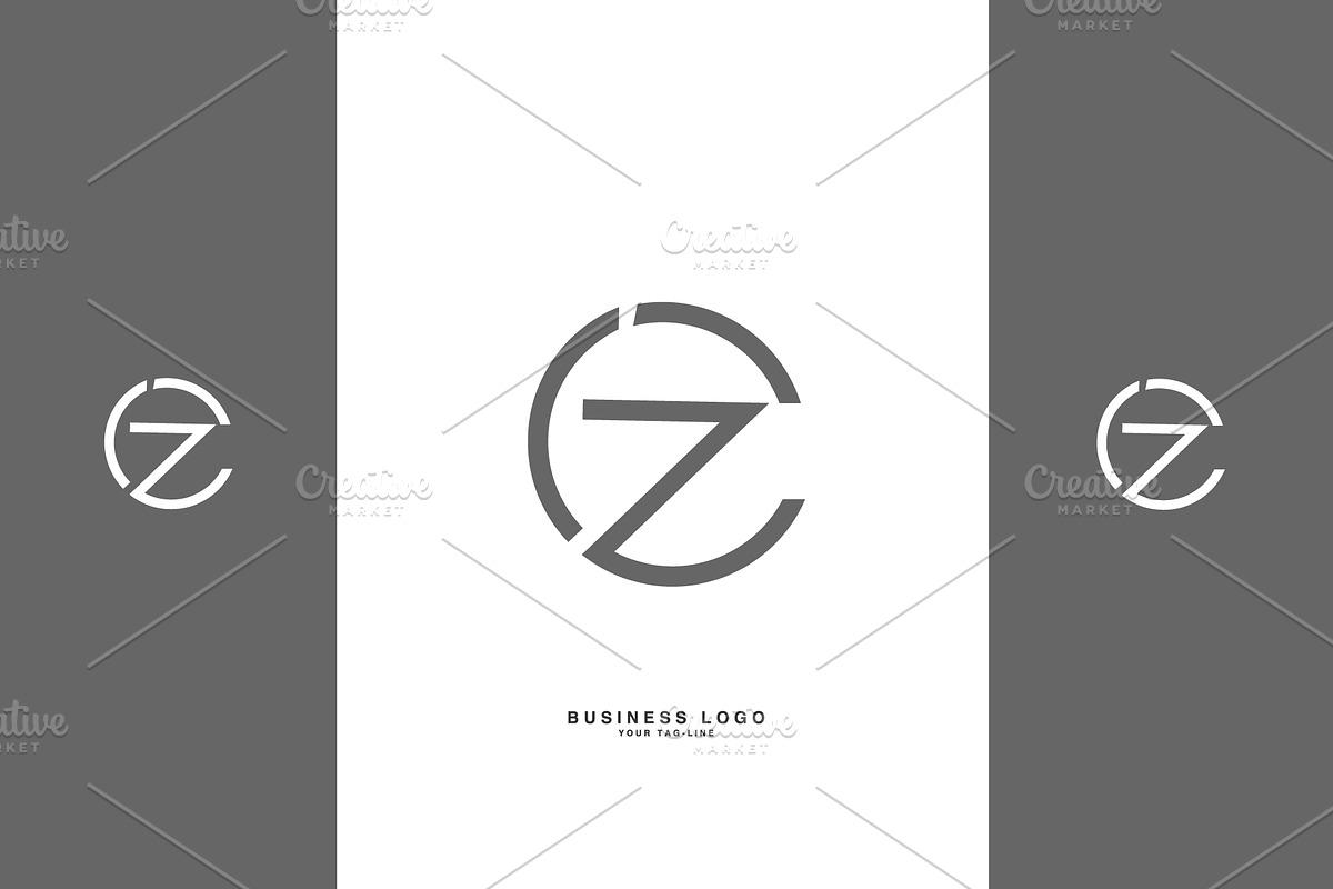 CZ, ZC, C, Z, Abstract Letters Logo, a Background Graphic by art_creater (Photo 2 of 3)
