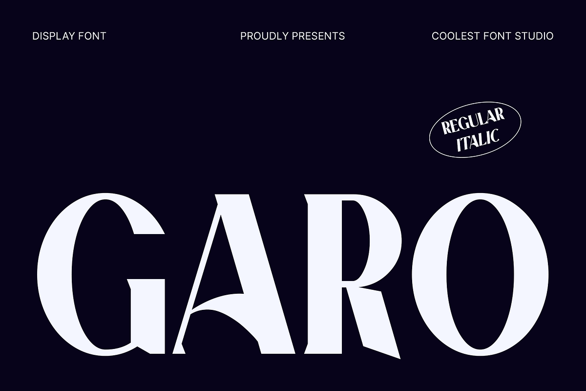 Garo – Serif Font, a Serif Font by Koplexs Studio (Photo 1 of 10)