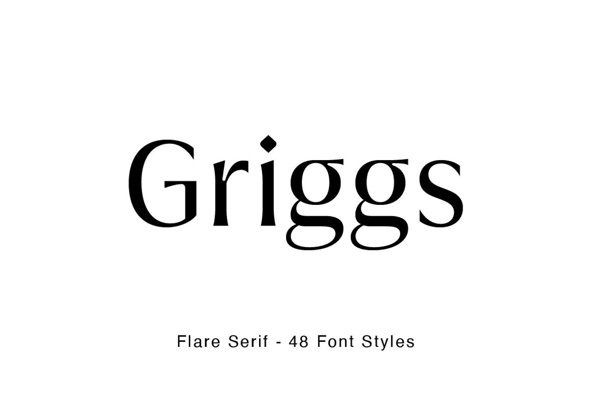 Griggs Flare Serif, a Serif Font by Seniors (Photo 1 of 8)