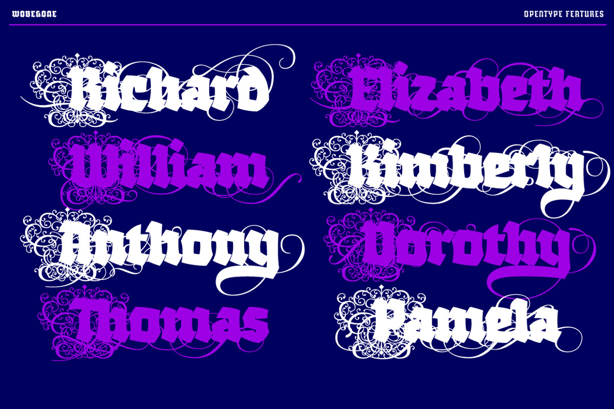 Wobegone, a Blackletter Font by Typogama (Photo 10 of 14)