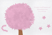 Flower power Procreate brushes set, a Brush Add-On by Let's Art (Thumbnail 4 of 6)