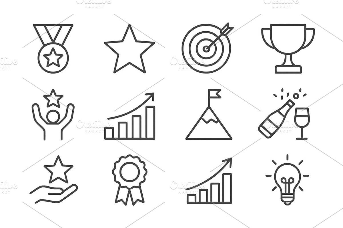 Illustration depicting achievements, a Finance Illustration by ZinetroN