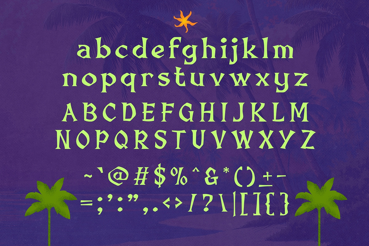 Shaka Sunset - 1950's Hawaiian Type, a Serif Font by HipFonts (Photo 2 of 9)