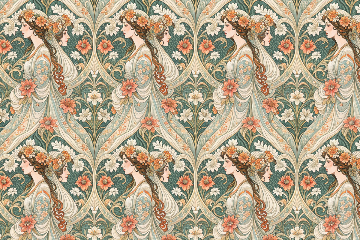 Art Nouveau pattern, a Pattern Graphic by Designs by Helen Trupak (Photo 10 of 10)