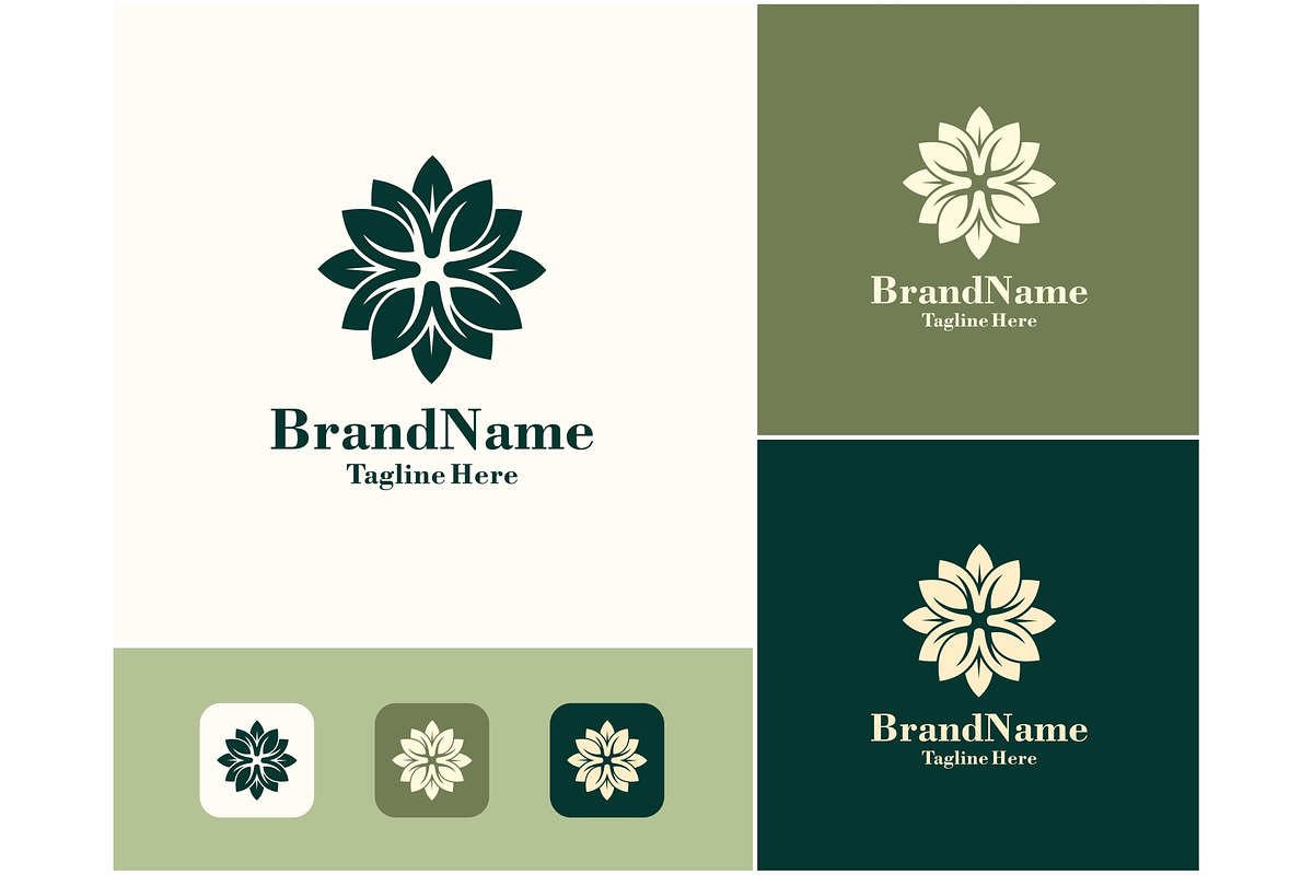Mandala Flower Leaf Deco Logo, a Branding & Logo Template by ika trisiana (Photo 2 of 2)