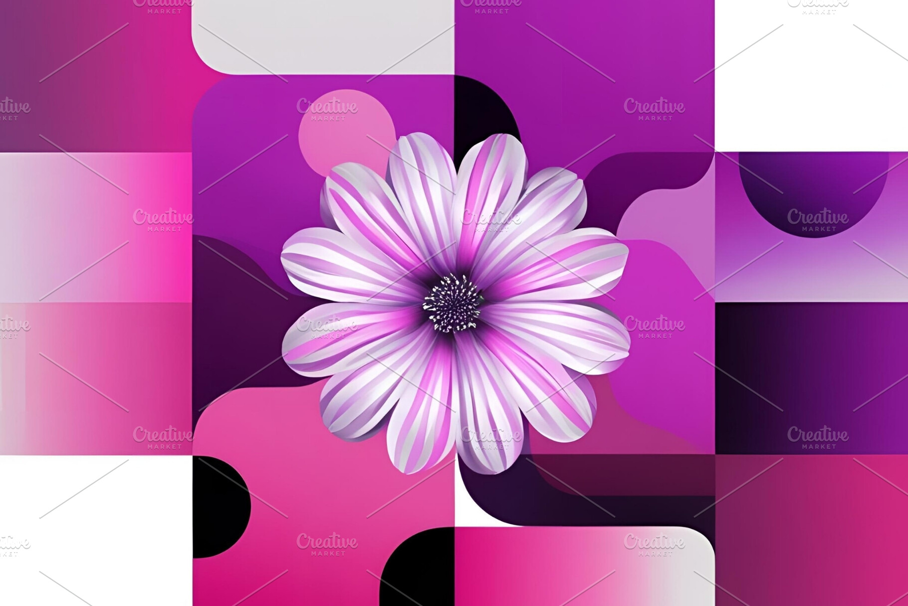 Flower illustration abstract floral, a Wallpaper Photo by ComfortQ