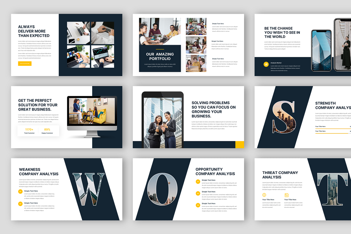Business PowerPoint Template, a Presentation Template by Biwarastudio (Photo 4 of 5)
