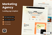 Marketing Agency Landing Page, a Landing Page Template by SLAB! Design (Thumbnail 1 of 3)
