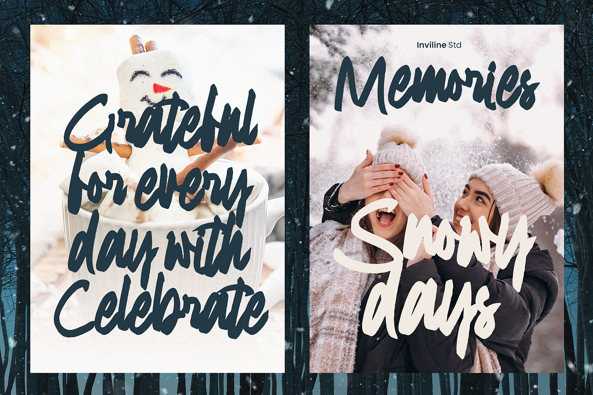 Resonan Bastega - Bold Brush Script, a Script Font by Inviline.co (Photo 5 of 10)