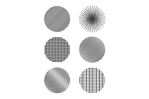 Halftone vector circles