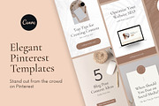 Elegant Pinterest Pin Templates, a Social Media Template by Roger Coles (Thumbnail 1 of 7)